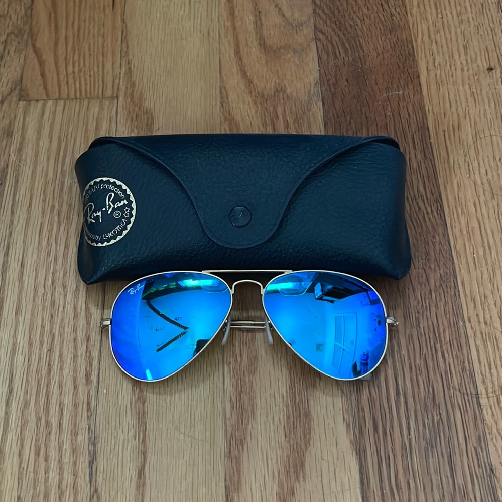 Ray-Ban Blue Aviator Sunglasses